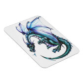 Blue Dragon 3"x4" Foto Magnet (Rechte Seite)