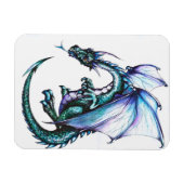 Blue Dragon 3"x4" Foto Magnet (Horizontal)