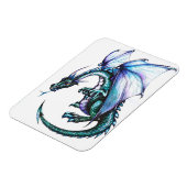Blue Dragon 3"x4" Foto Magnet (Linke Seite)