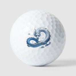 Blue Dragon Art | Mythical Fantasy Aesthetic | Ori Golfball