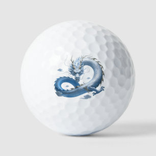 Blue Dragon Art Mythische Fantasy-Ästhetik Ori Golfball