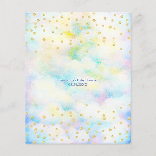 Blue Dragon Baby Shooter Bingo Game (Rückseite)