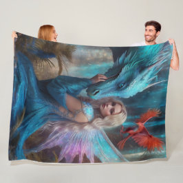 Blue Dragon Blanket Fleecedecke