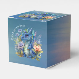 Blue Dragon Boy Baby Dusche Geschenkschachtel