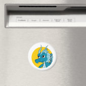 Blue Dragon Cartoon Magnet (In Situ (Geschirrspüler))