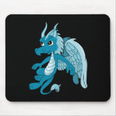 Blue Dragon Cartoon Mousepad (Vorne)
