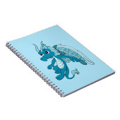 Blue Dragon Cartoon Notizblock (Rechte Seite)