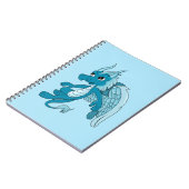 Blue Dragon Cartoon Notizblock (Linke Seite)