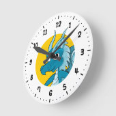 Blue Dragon Cartoon rund um die Uhr (Winkel)