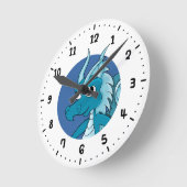 Blue Dragon Cartoon rund um die Uhr (Winkel)