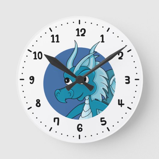 Blue Dragon Cartoon rund um die Uhr (Vorderseite)