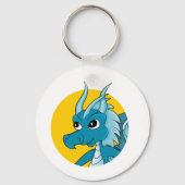 Blue Dragon Cartoon Schlüsselanhänger (Rückseite)