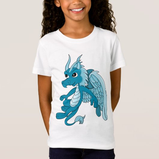 Blue Dragon Cartoon T-Shirt (Vorderseite)