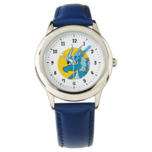 Blue dragon cartoon watch armbanduhr