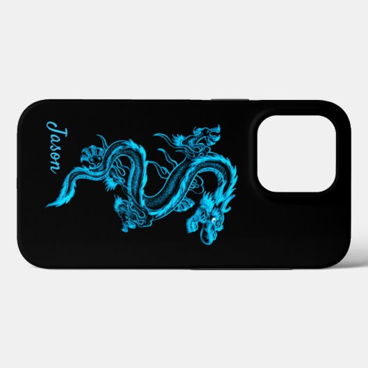 Blue Dragon Case-Mate iPhone Hülle (Rückseite (Horizontal))