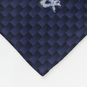 Blue Dragon Chrome wie Carbon Fibre Flammen Fleecedecke (Ecke)