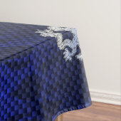 Blue Dragon Chrome wie Carbon Fibre Flammen Tischdecke (Beispiel)