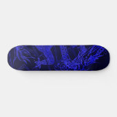 Blue Dragon Element Custom Pro Park Skateboard (Horizontal)