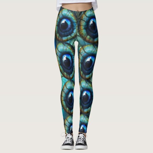 Blue Dragon Eye1 Leggings (Vorderseite)