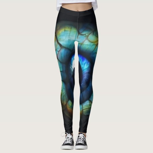 Blue Dragon Eye Leggings (Vorderseite)