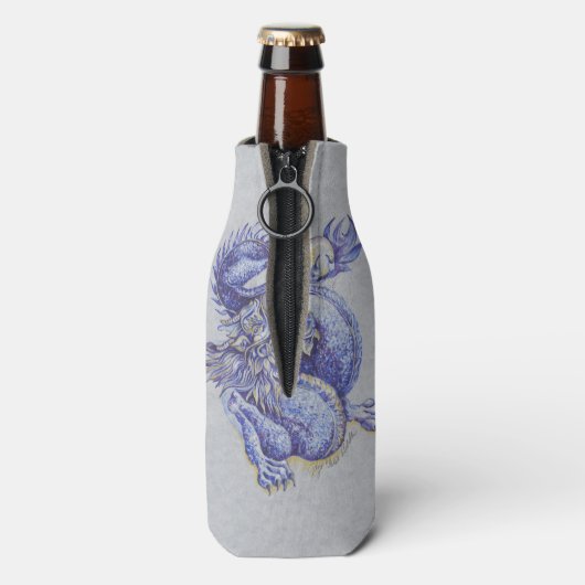 Blue Dragon Flaschenkühler (Flasche Rückseite)