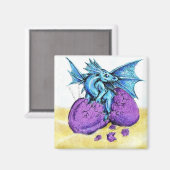 Blue Dragon Hatching Magnet (Vorderseite/Rückseite)