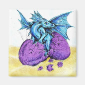 Blue Dragon Hatching Magnet (Vorne)