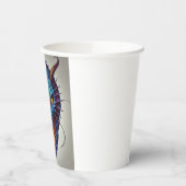 Blue Dragon Head Pappbecher (Links)