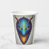 Blue Dragon Head Pappbecher (Vorderseite)