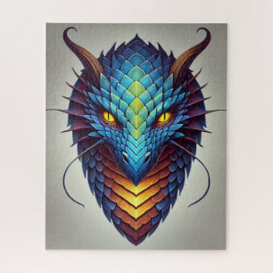 Blue Dragon Head Puzzle