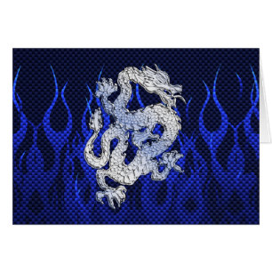 Blue Dragon in Chrome Carbon Racing Flammen
