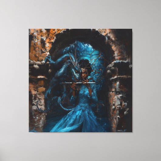 Blue Dragon Leinwanddruck (Vorderseite)
