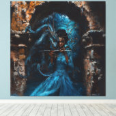 Blue Dragon Leinwanddruck (Insitu (Holzboden))