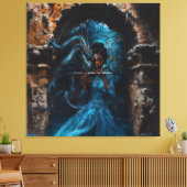 Blue Dragon Leinwanddruck (Insitu (Wohnzimmer))