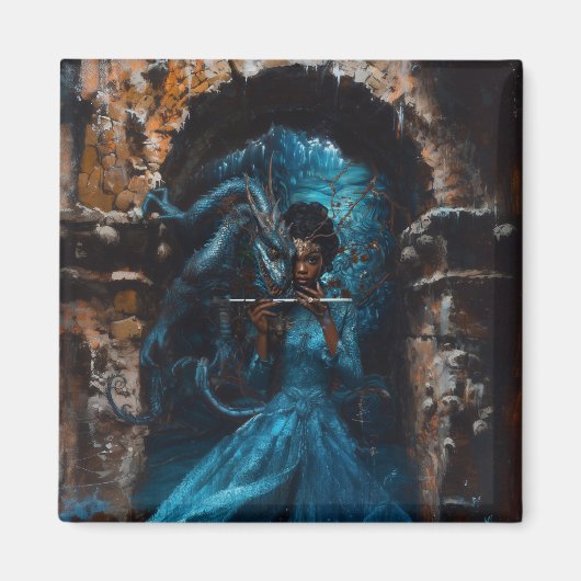 Blue Dragon Magnet (Vorne)