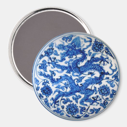 Blue Dragon Magnet (Vorderseite/Rückseite)