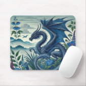Blue Dragon Mouse Pad | Fantasy Inspiriert Schreib Mousepad (Mit Mouse)