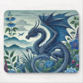 Blue Dragon Mouse Pad | Fantasy Inspiriert Schreib Mousepad (Vorne)