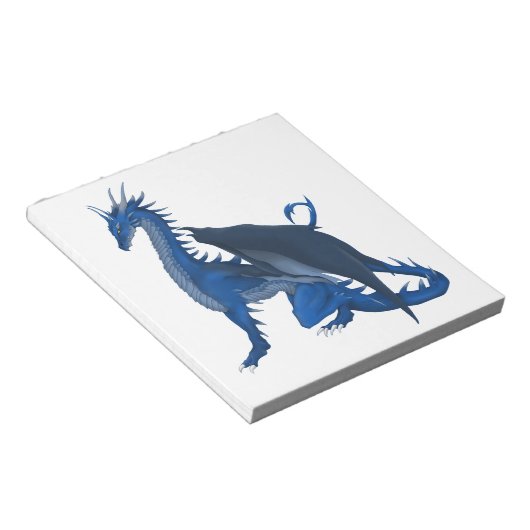 Blue Dragon Notizblock (angewinkelt)