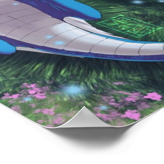 Blue Dragon Poster (Ecke)