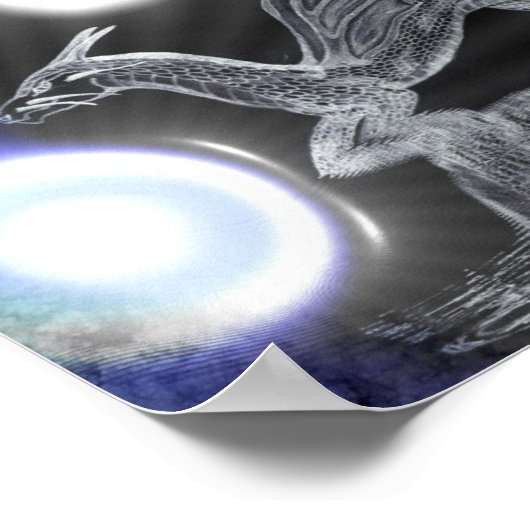 Blue Dragon Poster (Ecke)