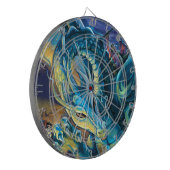 Blue Dragon Rider Dartscheibe (Vorderseite Links)