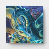 Blue Dragon Rider Fotoplatte (Vorderseite)