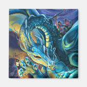 Blue Dragon Rider Magnet (Vorne)