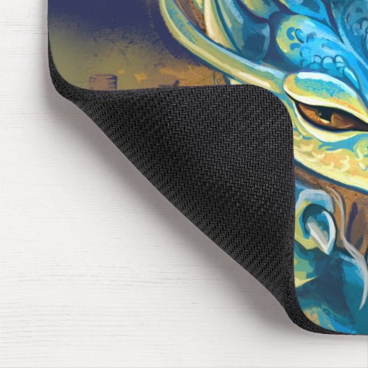 Blue Dragon Rider Mousepad (Ecke)