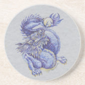 Blue Dragon Sandstein Untersetzer (Vorne)