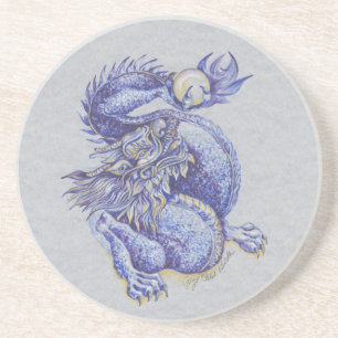 Blue Dragon Sandstein Untersetzer