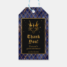 Blue Dragon Scales Gold Geburtstag Vielen Dank Geschenkanhänger