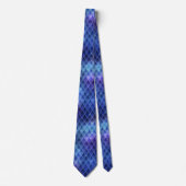 Blue Dragon Scales Neck Tie Krawatte (Vorderseite)