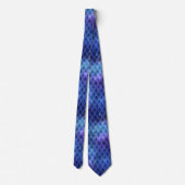 Blue Dragon Scales Neck Tie Krawatte (Rückseite)